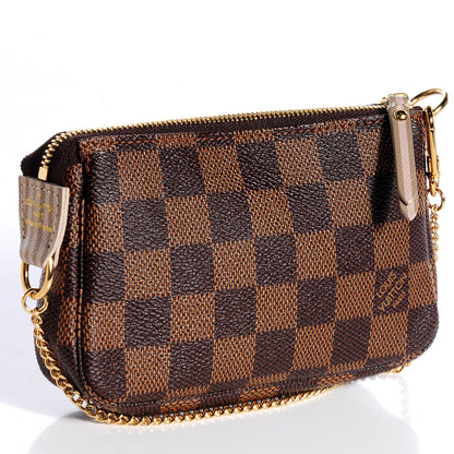 Louis Vuitton Damier Ebene Trunks and Locks Mini Pochette Accessories 3 of 8