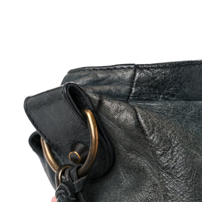 Balenciaga Agneau Classic Hardware Folk Messenger Anthracite 12 of 15