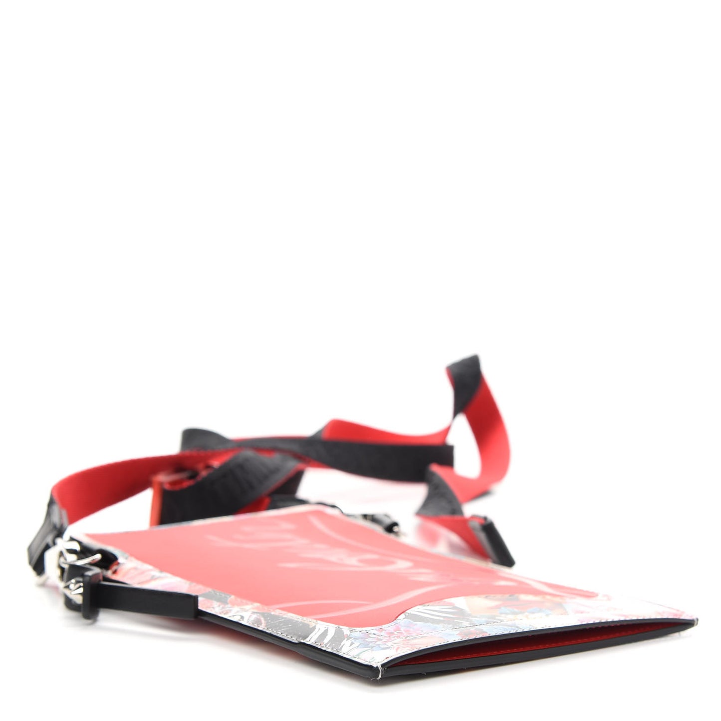 Calfskin Patent Sneakers Sole Printed Loubilab Clutch Loubi Multicolor