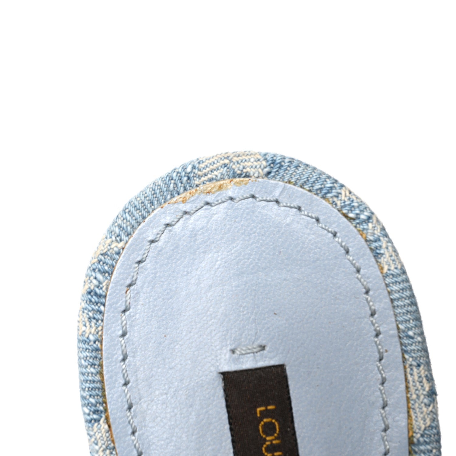 Louis Vuitton Denim Monogram Espadrille Wedge Sandals 39 Blue 10 of 11