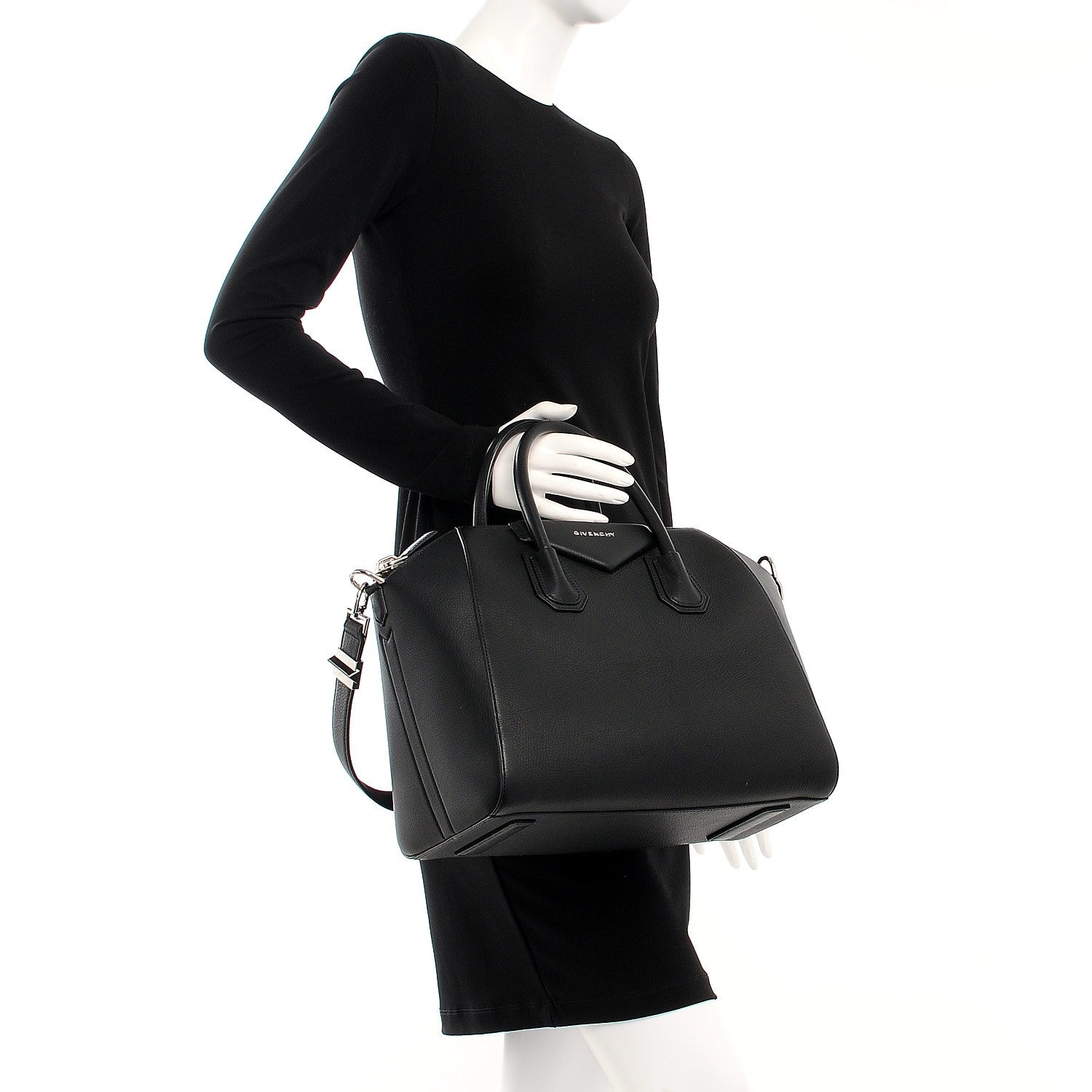 Givenchy Sugar Goatskin Medium Antigona Black 3 of 8