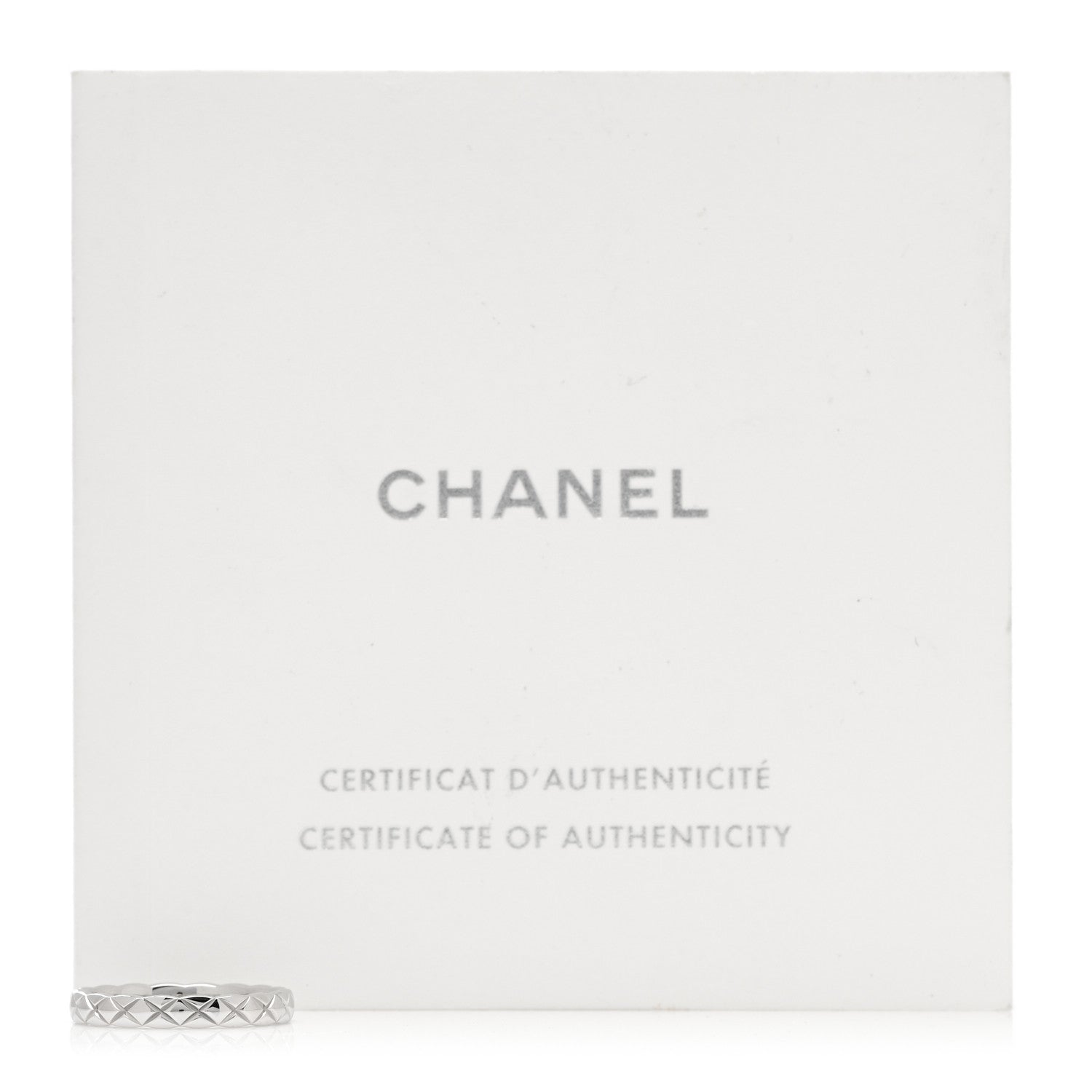Chanel Platinum Mini Coco Crush Ring 49 4.75 5 of 5