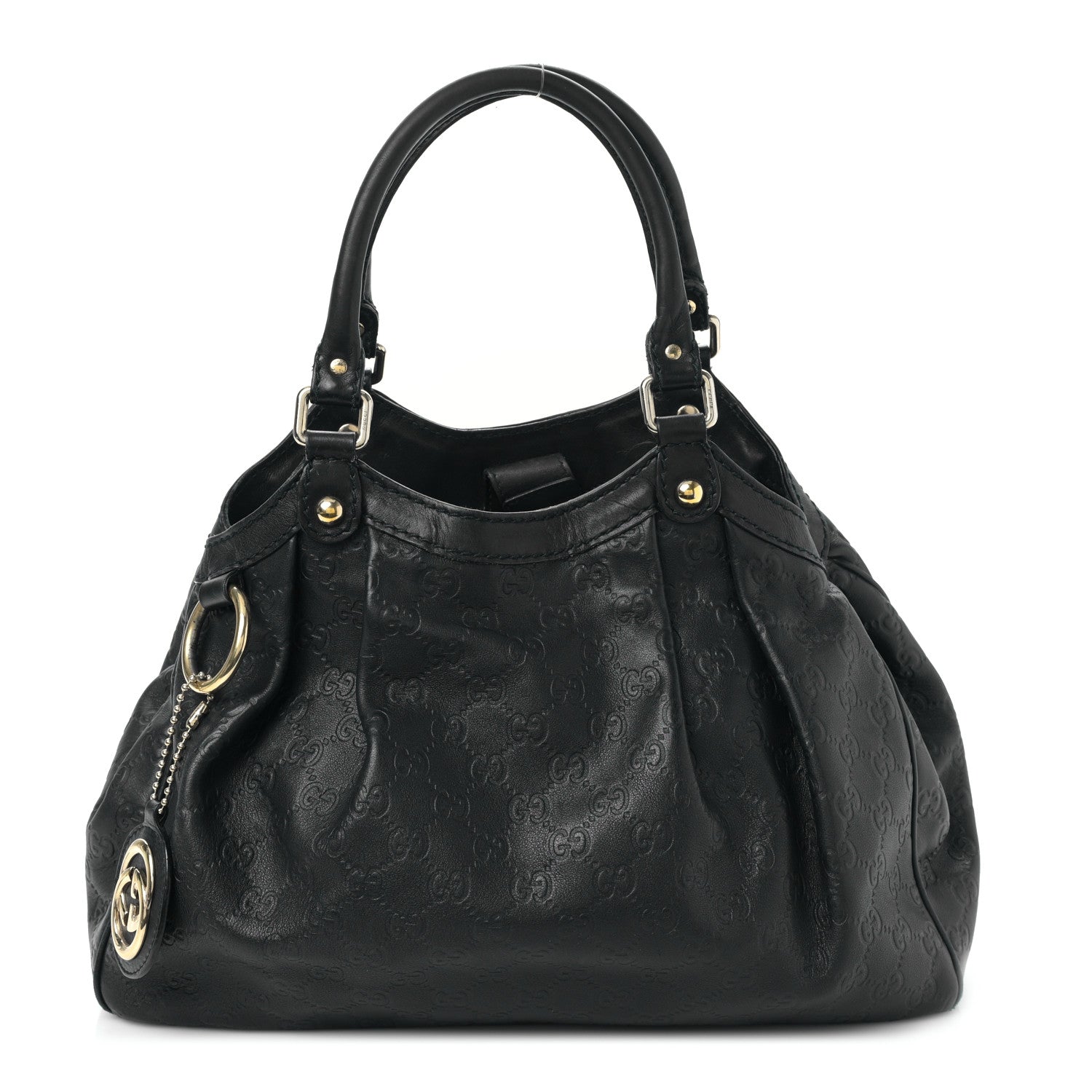 Gucci Guccissima Medium Sukey Tote Black 1 of 9
