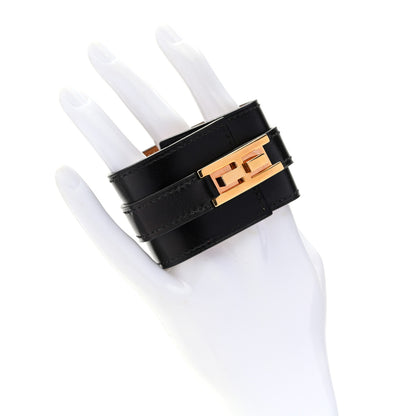 Hermes Box Manchette Drag Bracelet Black 2 of 7
