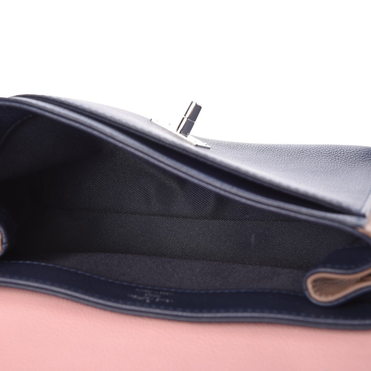 Soft Calfskin Lockme II Chain Bag BB Rose Poudre