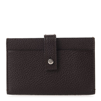 Saint Laurent Grained Calfskin Sac De Jour Card Case Black Tulipe 1 of 5