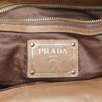 Prada Vitello Shine Shopping Satchel Giunco 7 of 13