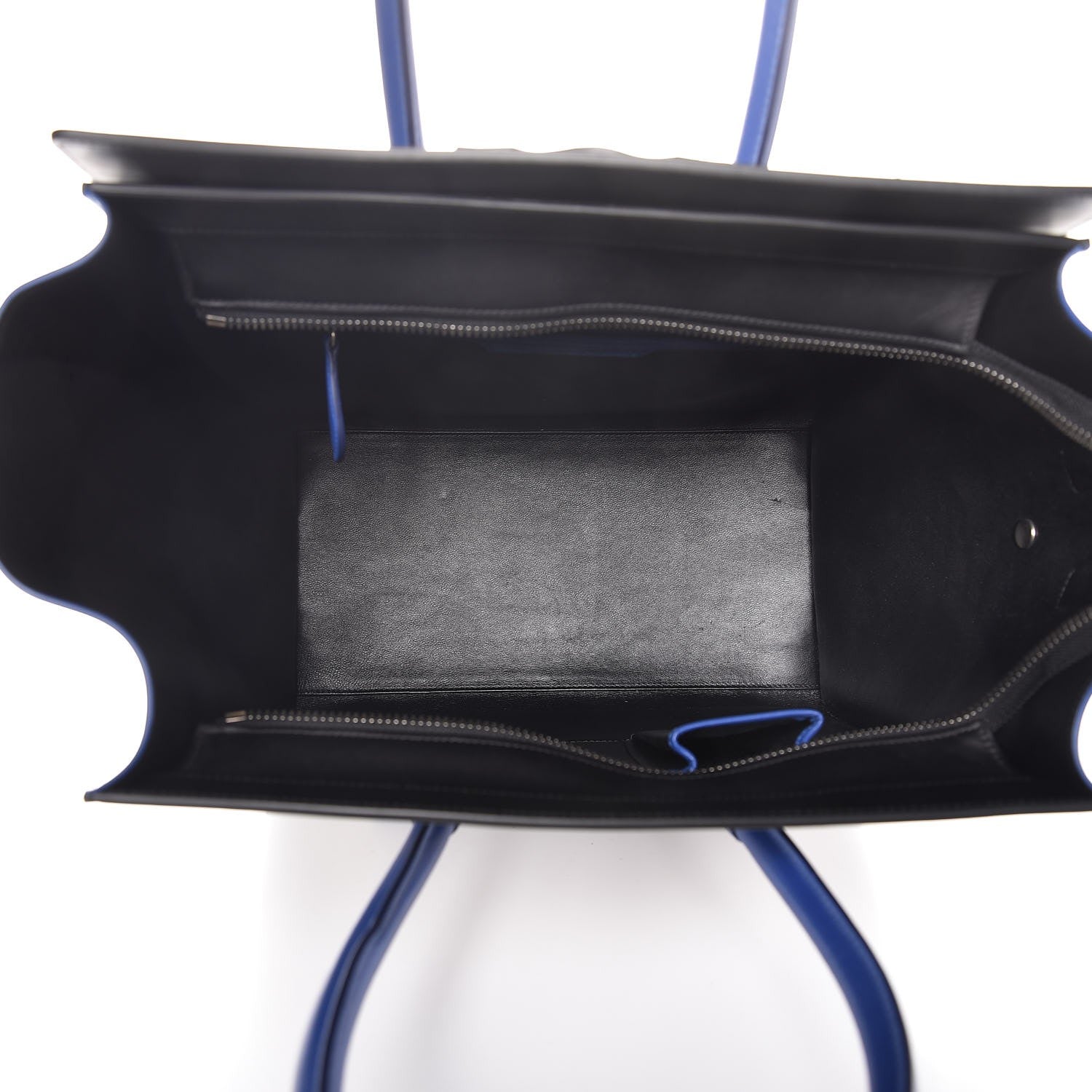 Celine Canvas Smooth Calfskin Mini Tri-Color Luggage Indigo 5 of 8