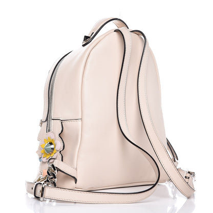 Fendi Vitello Dolce Flowerland Croc Tail Studded Mini Backpack Camelia Multicolor 3 of 12