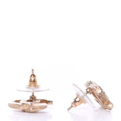 Chanel Crystal CC Earrings Gold 5 of 6