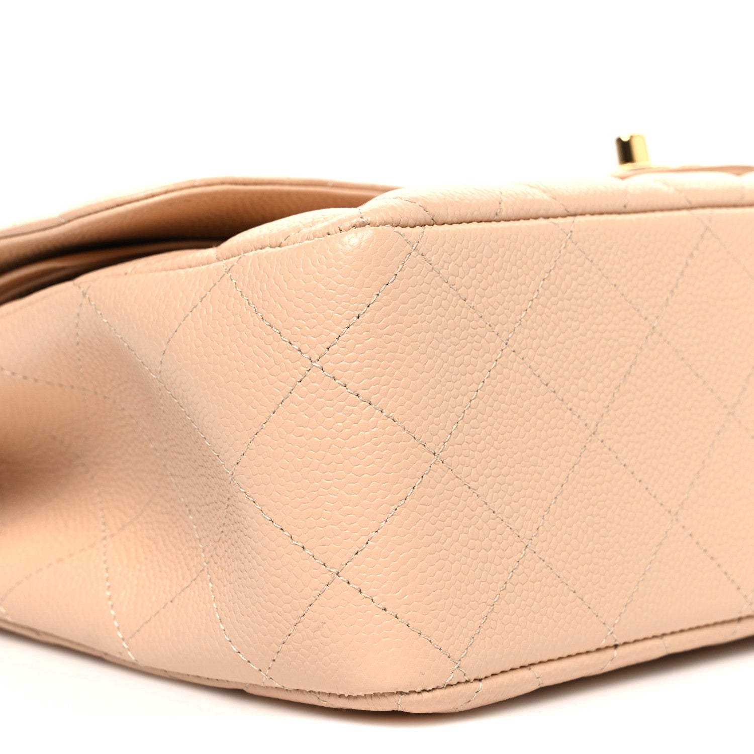 Chanel Caviar Quilted Jumbo Double Flap Beige 16 of 21