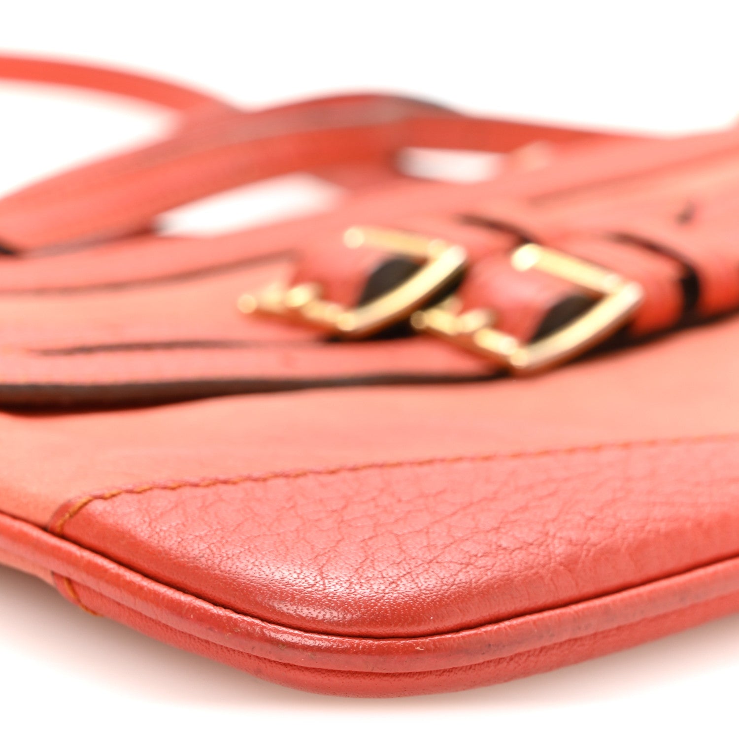 Burberry Bridle Calfskin Peyton Crossbody Orange 8 of 9