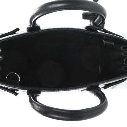 Saint Laurent Calfskin Crocodile Embossed Nano Sac De Jour Black 4 of 5