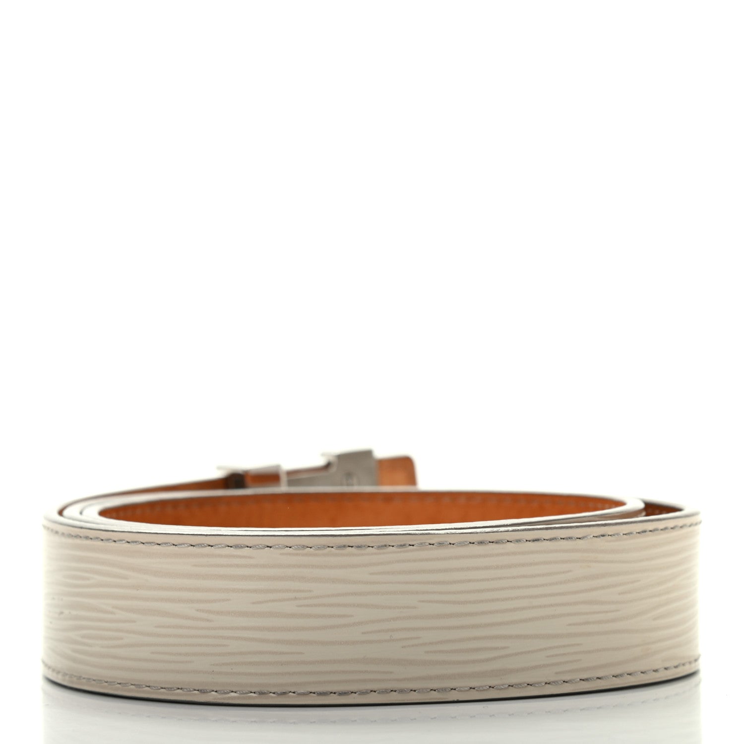 Louis Vuitton Epi LV Initiales Belt 80 32 Ivory 2 of 7
