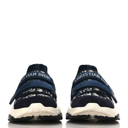 Christian Dior Technical Fabric Oblique Womens D-Wander Sneakers 36.5 Deep Blue 3 of 8