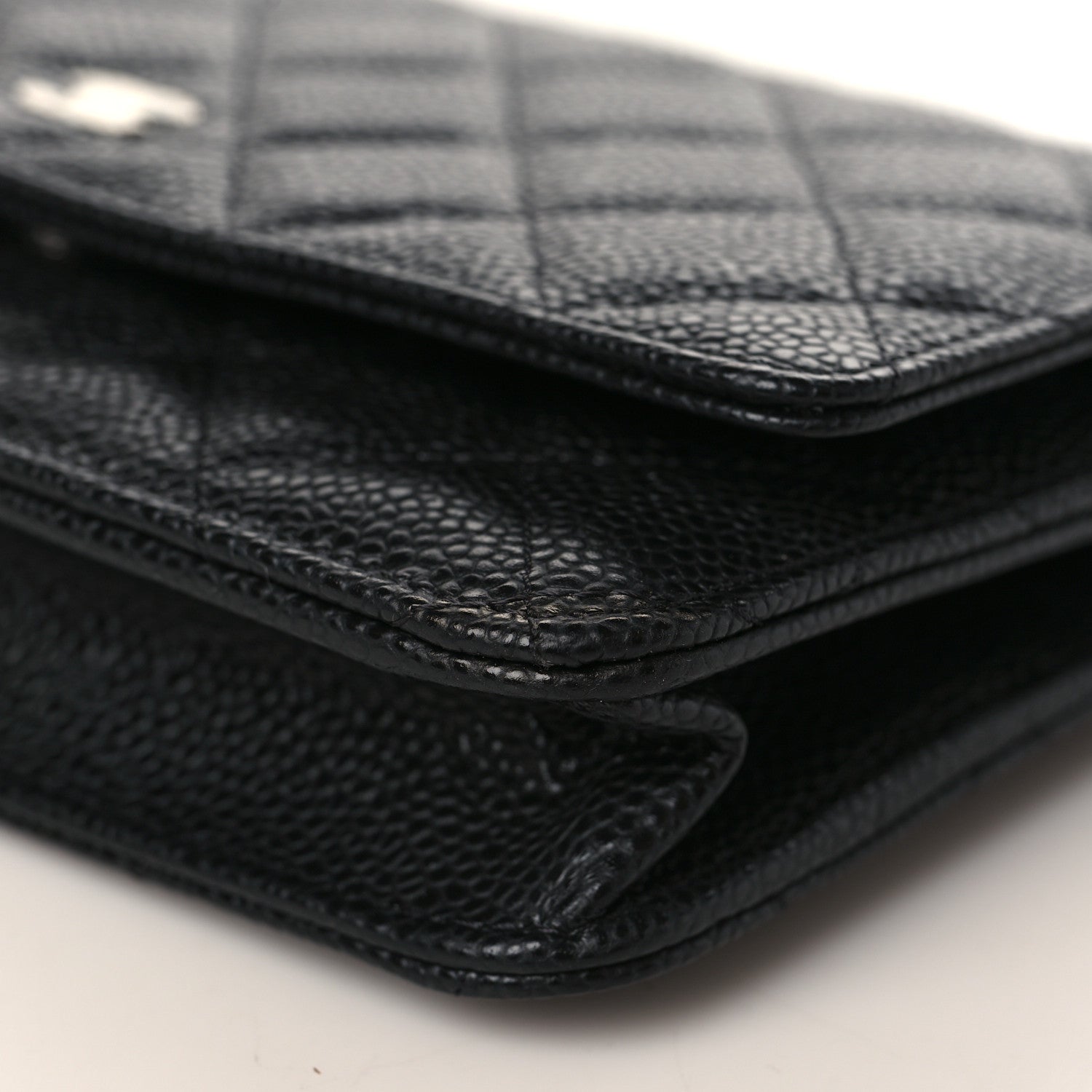 Chanel Caviar Quilted Wallet On Chain WOC Black 10 of 11