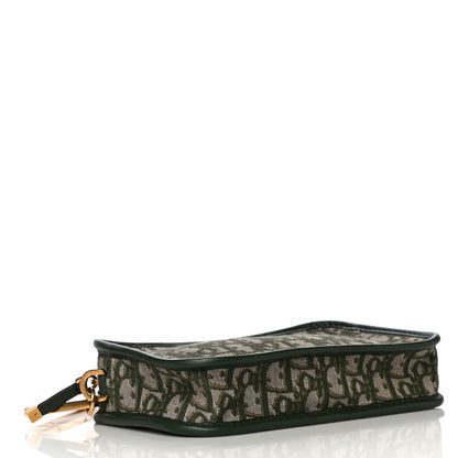 Christian Dior Oblique Diorquake Clutch Green 4 of 10