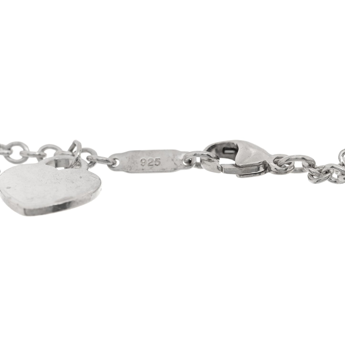 Sterling Silver Mini Return to Tiffany Multi Heart Charm Bracelet