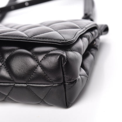 Balenciaga Nappa Calfskin Matelasse Medium B Logo Bag Black 10 of 12