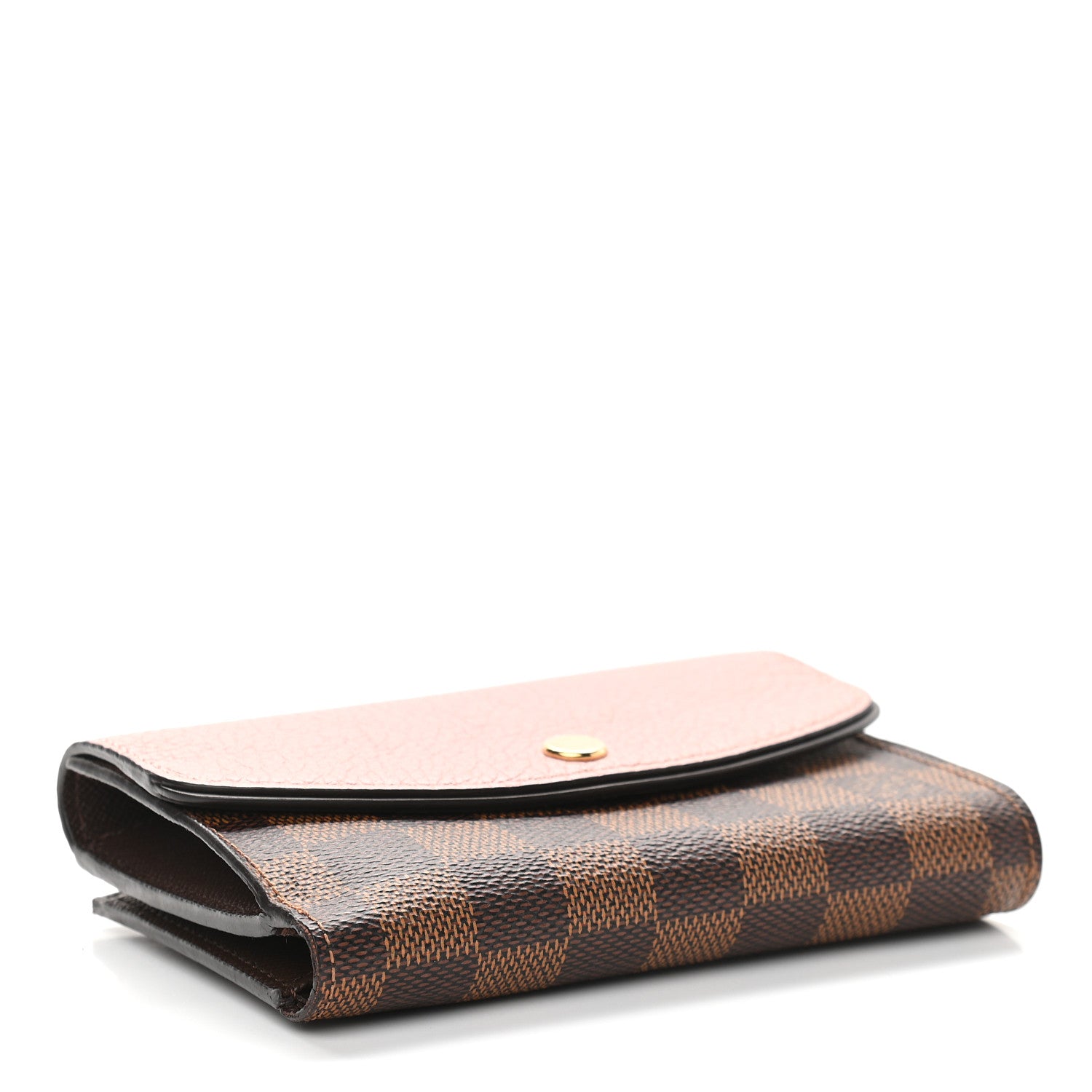 Louis Vuitton Damier Ebene Normandy Compact Wallet Rose Ballerine 4 of 11