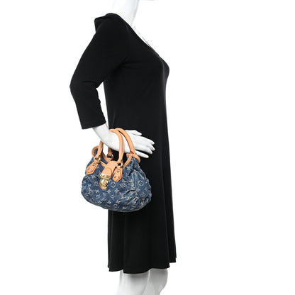 Louis Vuitton Monogram Denim Pleaty Blue 2 of 10