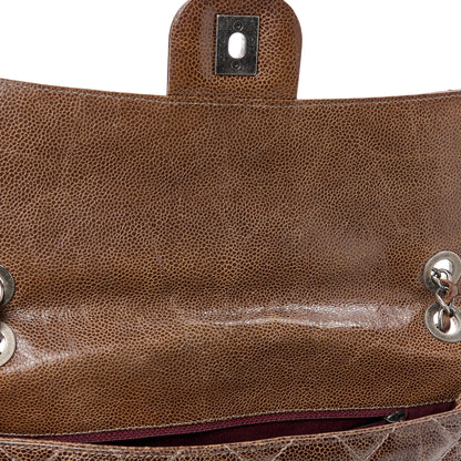 Chanel Crumpled Grained Calfskin Medium CC Crave Flap Brown 13 of 14