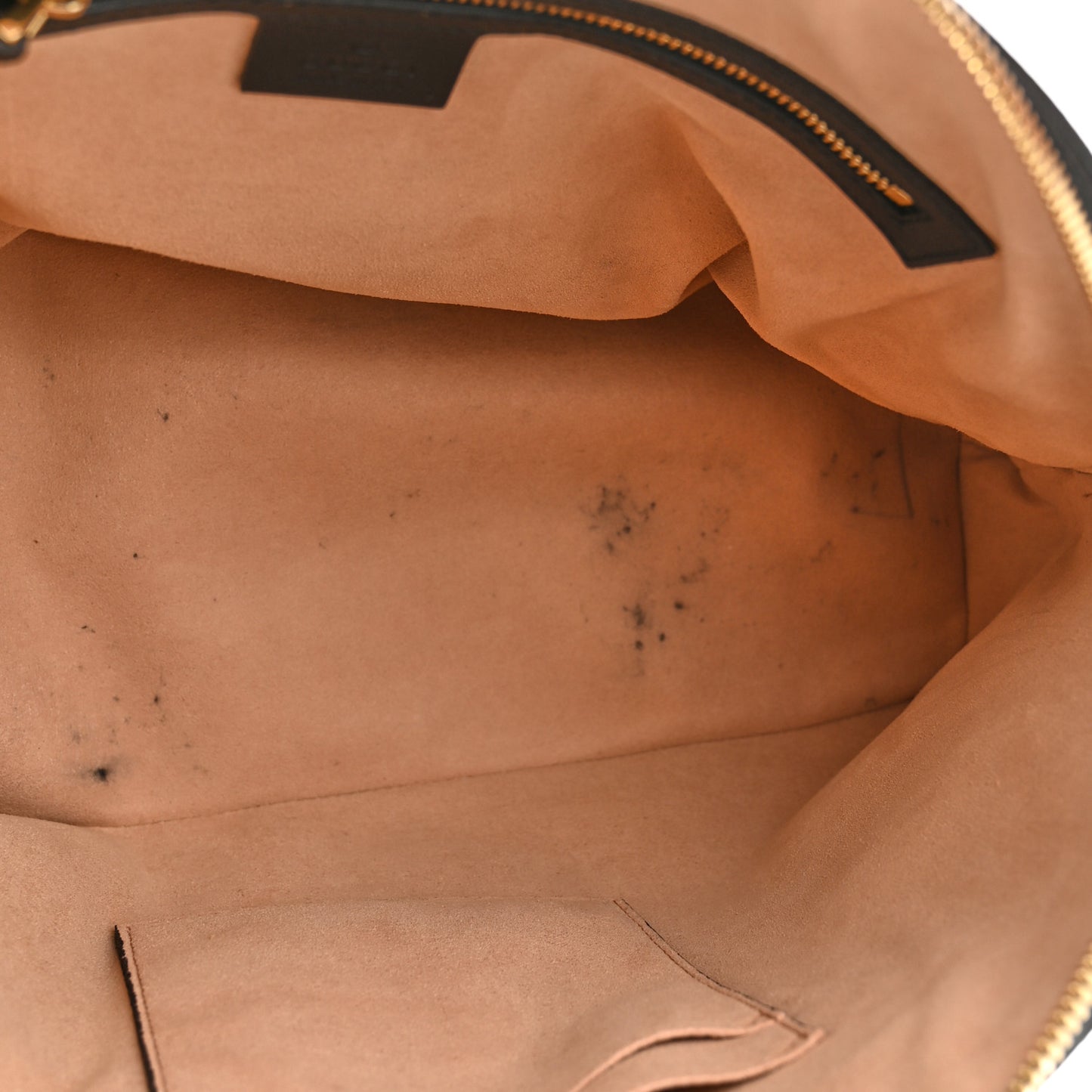 Suede Patent Web Medium Ophidia Top Handle Dome Bag Nocciola Black