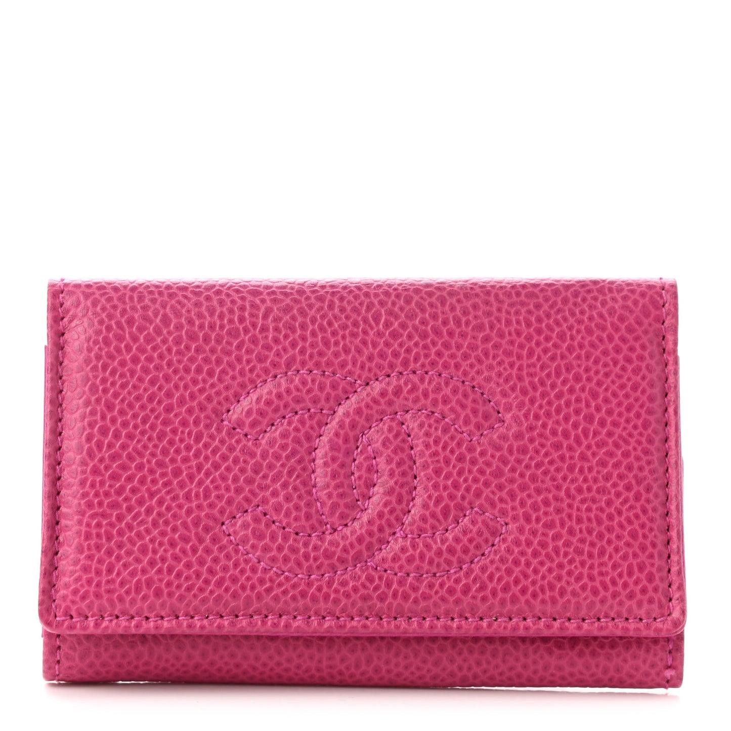 Caviar Timeless CC 6 Key Holder Case Dark Pink