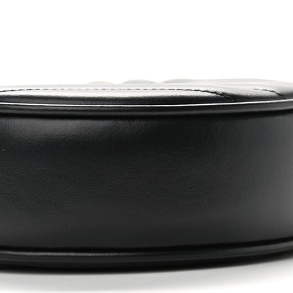 Saint Laurent Calfskin Matelasse Chevron Round Vinyle Camera Bag Black 9 of 9