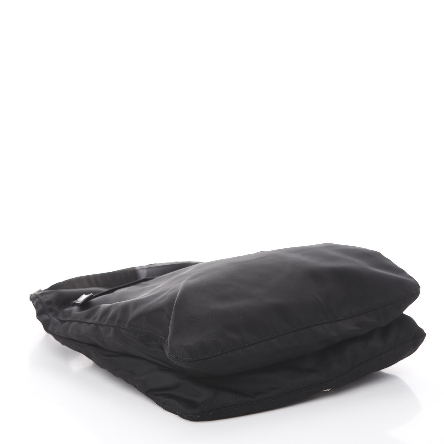 Prada Nylon Flat Messenger Bag Black 3 of 9