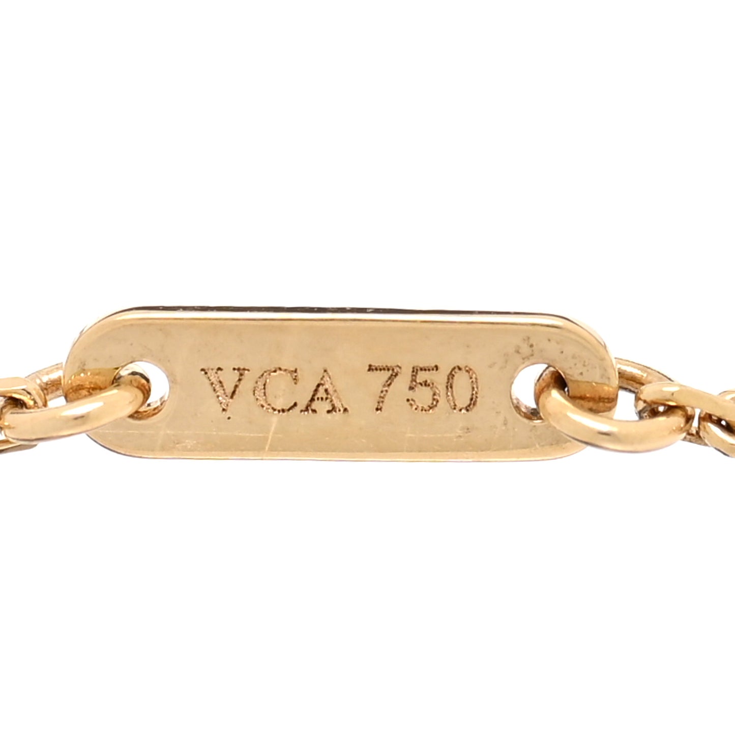 18K Yellow Gold Mother of Pearl Sweet Alhambra Bracelet