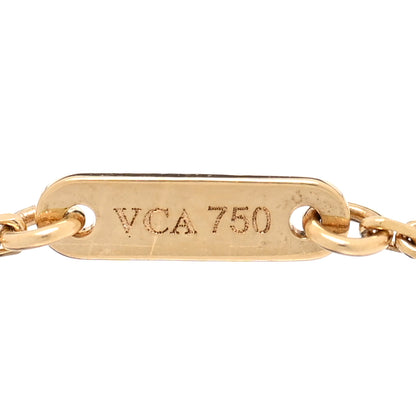 Van Cleef & Arpels 18K Yellow Gold Mother of Pearl Sweet Alhambra Bracelet 3 of 3