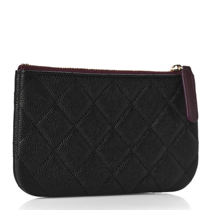 Chanel Caviar Quilted Small Cosmetic Case Black 3 of 9