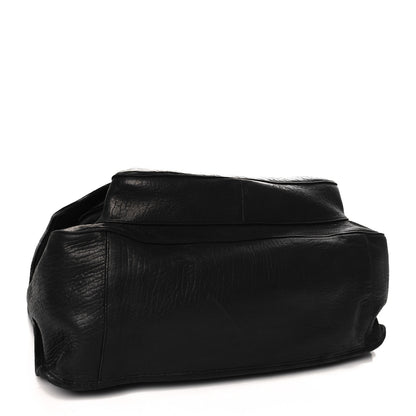 Saint Laurent Grained Lambskin Monogram Oversized Niki Chain Satchel Black 4 of 14