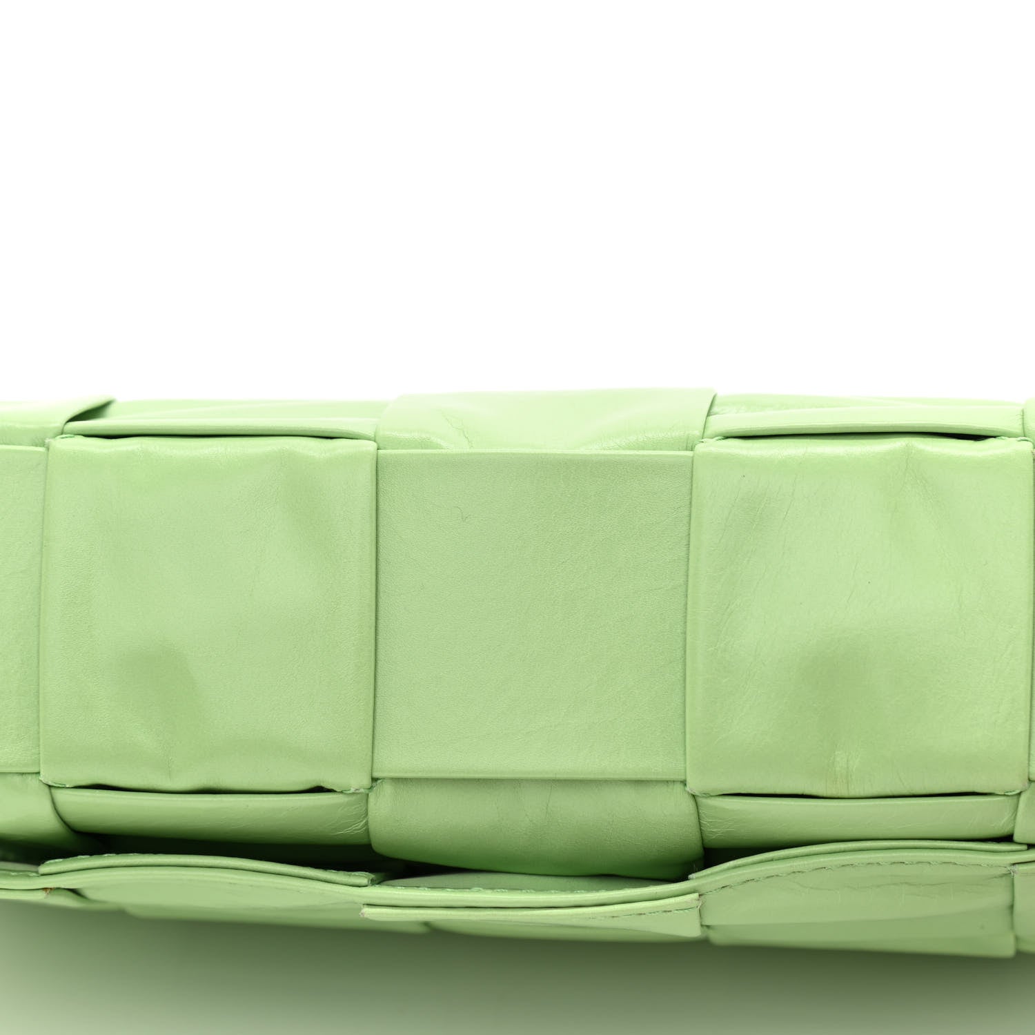 Bottega Veneta Calfskin Maxi Intreccio Cassette Crossbody Bag Pistachio 11 of 12