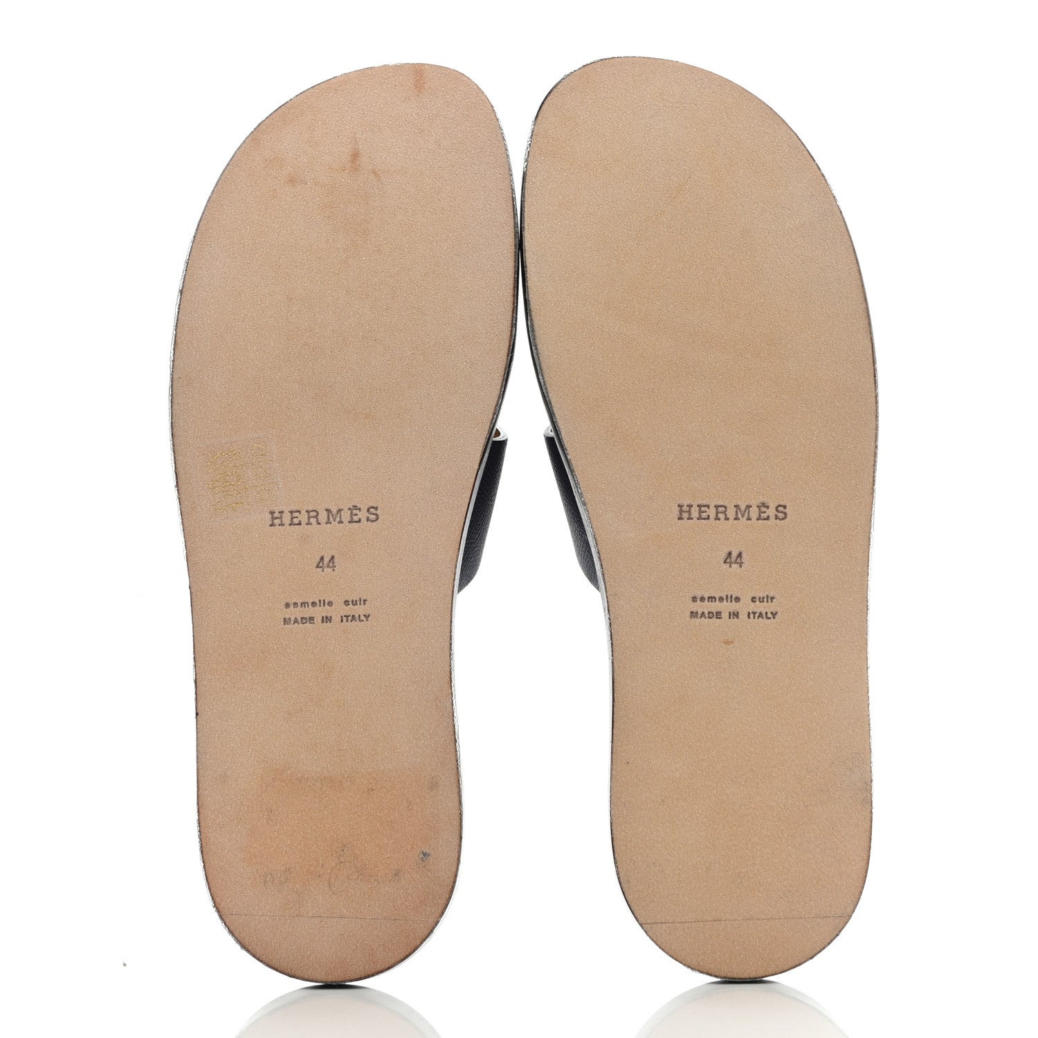 Hermes Epsom Mens Izmir Sandals 44 Marine 5 of 8