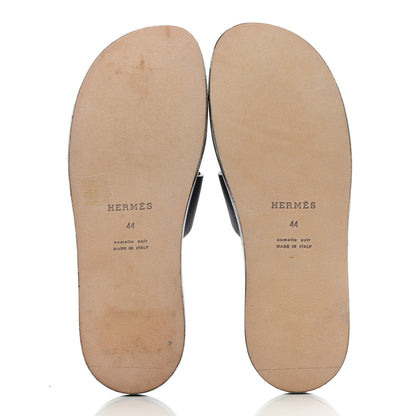 Hermes Epsom Mens Izmir Sandals 44 Marine 5 of 8