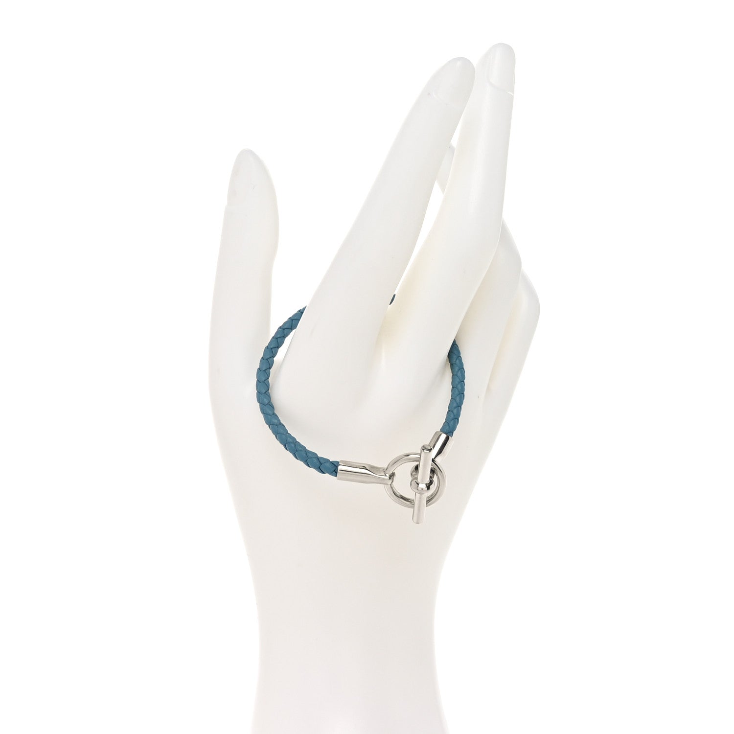 Hermes Swift Glenan Single Tour H Bracelet T1 Blue Jean 2 of 6