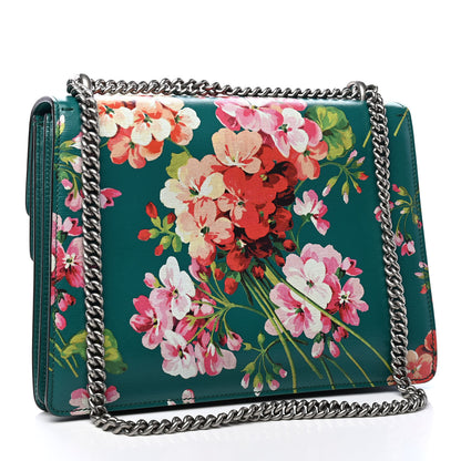 Gucci Calfskin Blooms Print Medium Dionysus Shoulder Bag Bright Emerald Multicolor 2 of 8