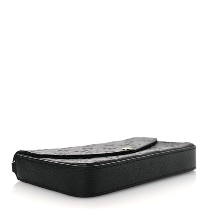 Louis Vuitton Empreinte Pochette Felicie Chain Wallet Black 5 of 13
