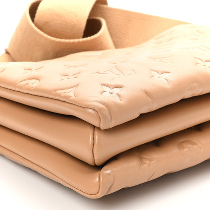 Louis Vuitton Lambskin Embossed Monogram Coussin PM Camel 8 of 9