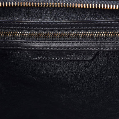 Celine Smooth Calfskin Shrunken Lambskin Mini Bi-Color Luggage Black White 6 of 31