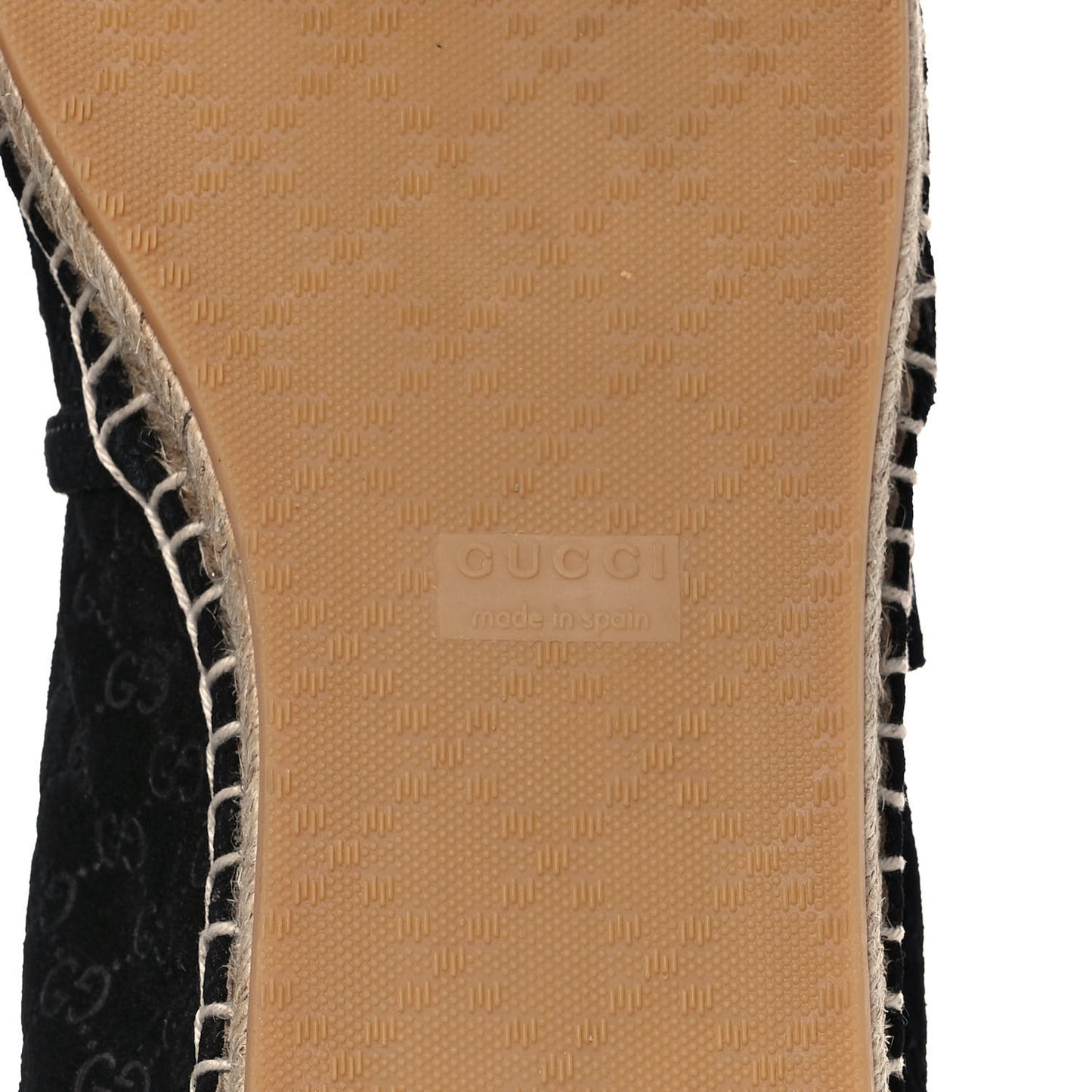 Suede Microguccissima Espadrilles 39.5 Black
