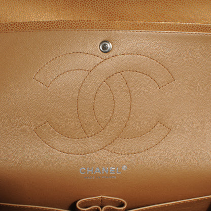Chanel Metallic Caviar Quilted Jumbo Double Flap Copper 7 of 10