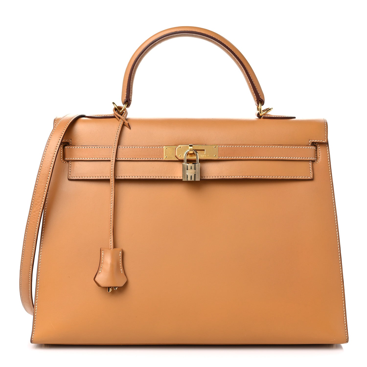 Hermes Vache Natural Kelly Sellier 35 1 of 17