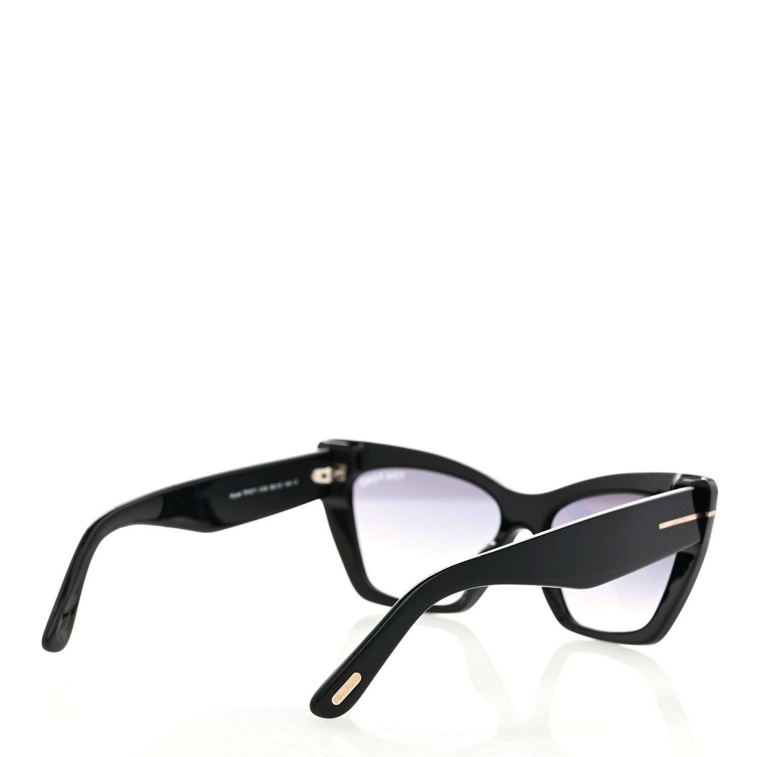 Tom Ford Acetate Wyatt Sunglasses TF87 Black 4 of 8