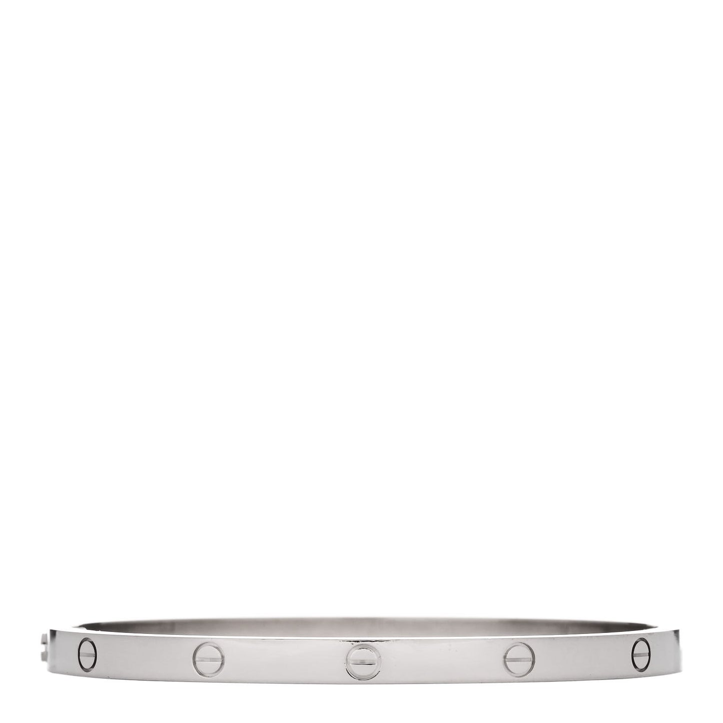 18K White Gold Small LOVE Bracelet 15