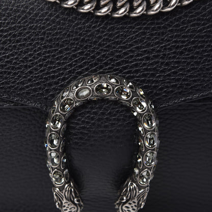 Gucci Pebbled Calfskin Small Dionysus Shoulder Bag Black 8 of 12