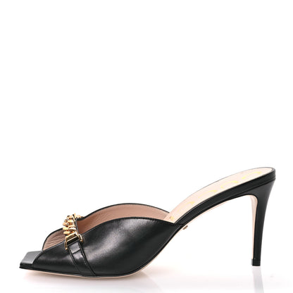 Gucci Malaga Kid Chain Sylvie Mules 41 Black 1 of 8