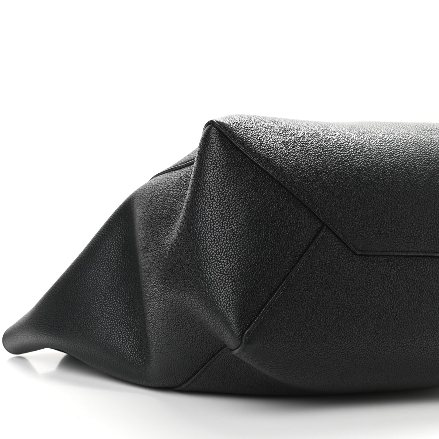 Soft Grained Calfskin Medium Belt Cabas Phantom Black